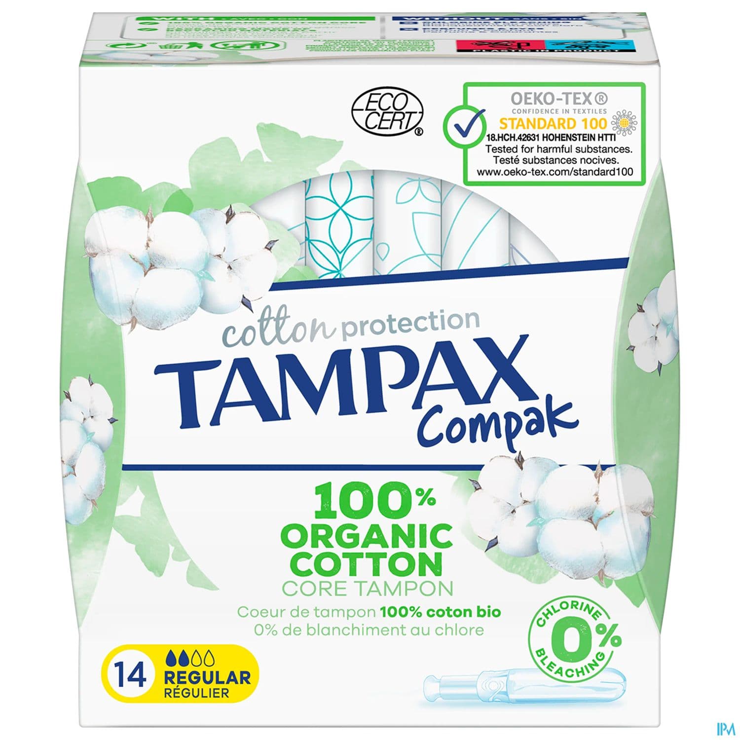 Tampax Compak Cotton Protection Regulier X14