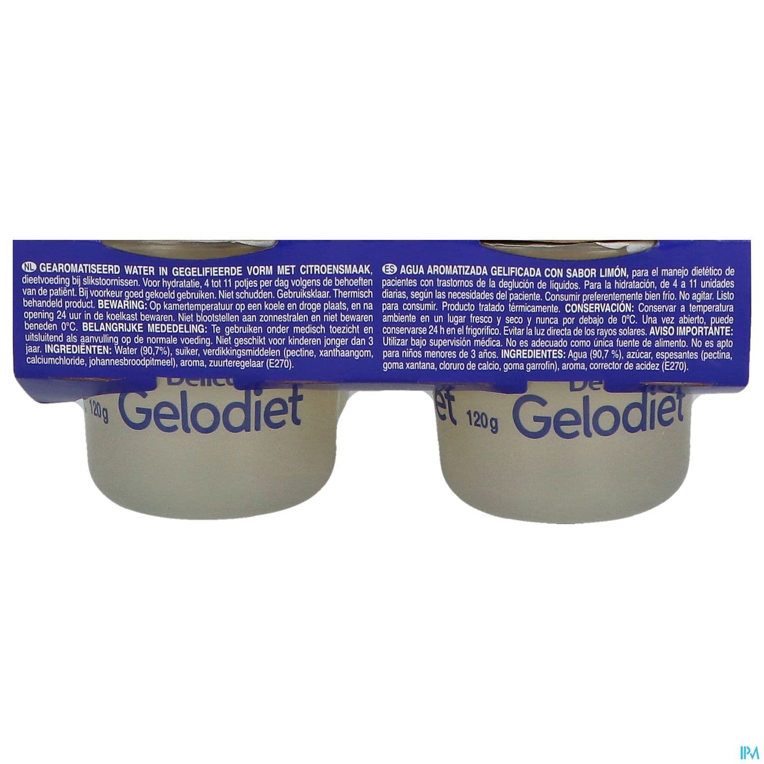 Gelodiet Eau Gelifiee Citron 120g X4