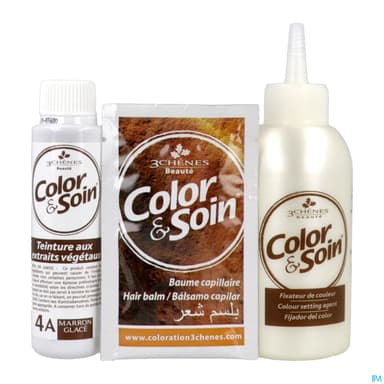 3 CHENES COLOR/SOIN MARRON GLAC 4A