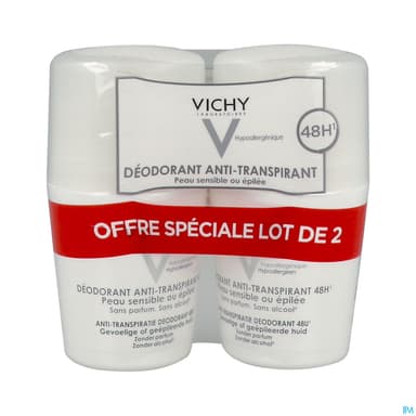 VICHY DEOD P/SENS BILLE 50MLX2