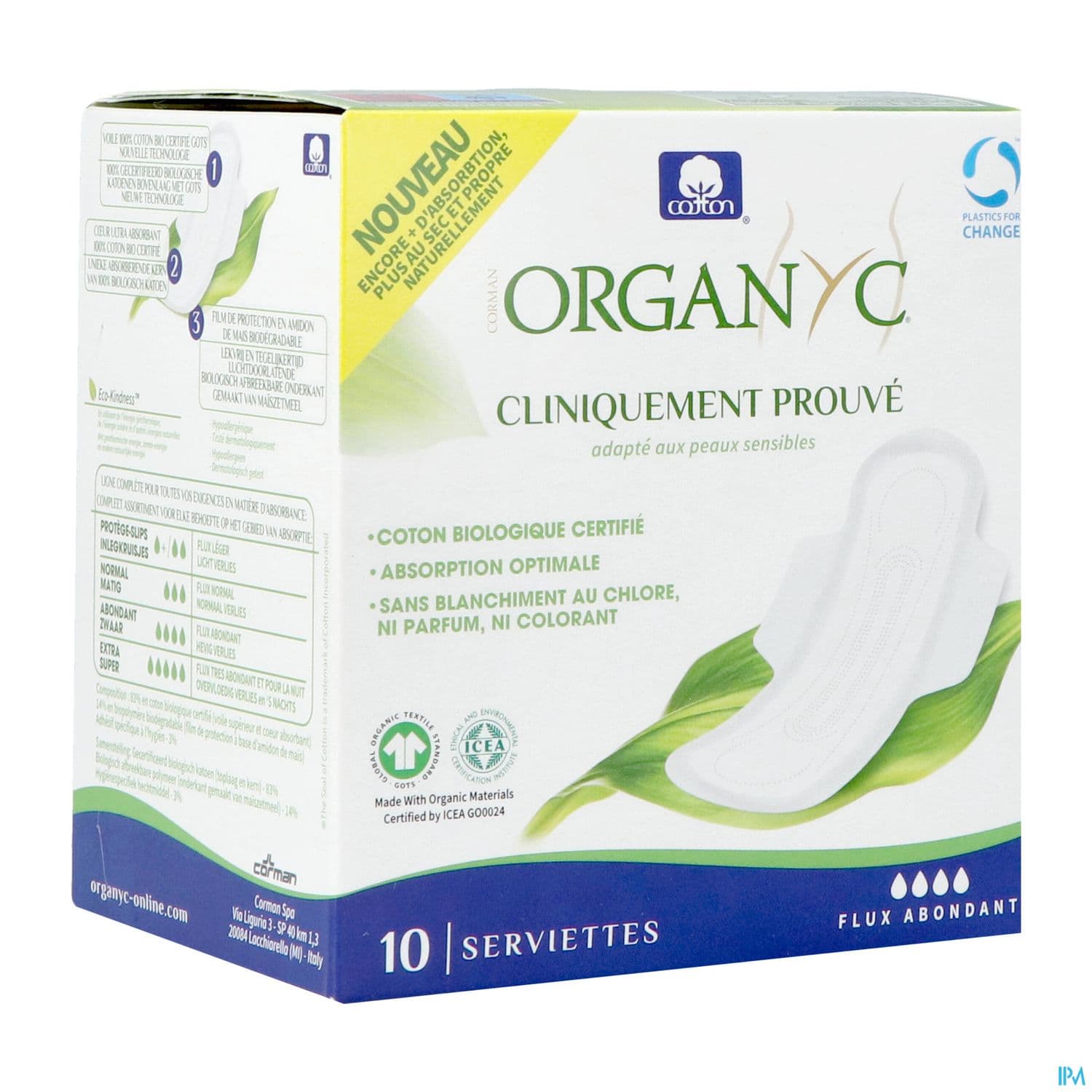ORGANYC SERV FLUX ABONDANT 10