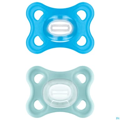 SUCET MAM COMFORT SIL BLEU 2-6M X2