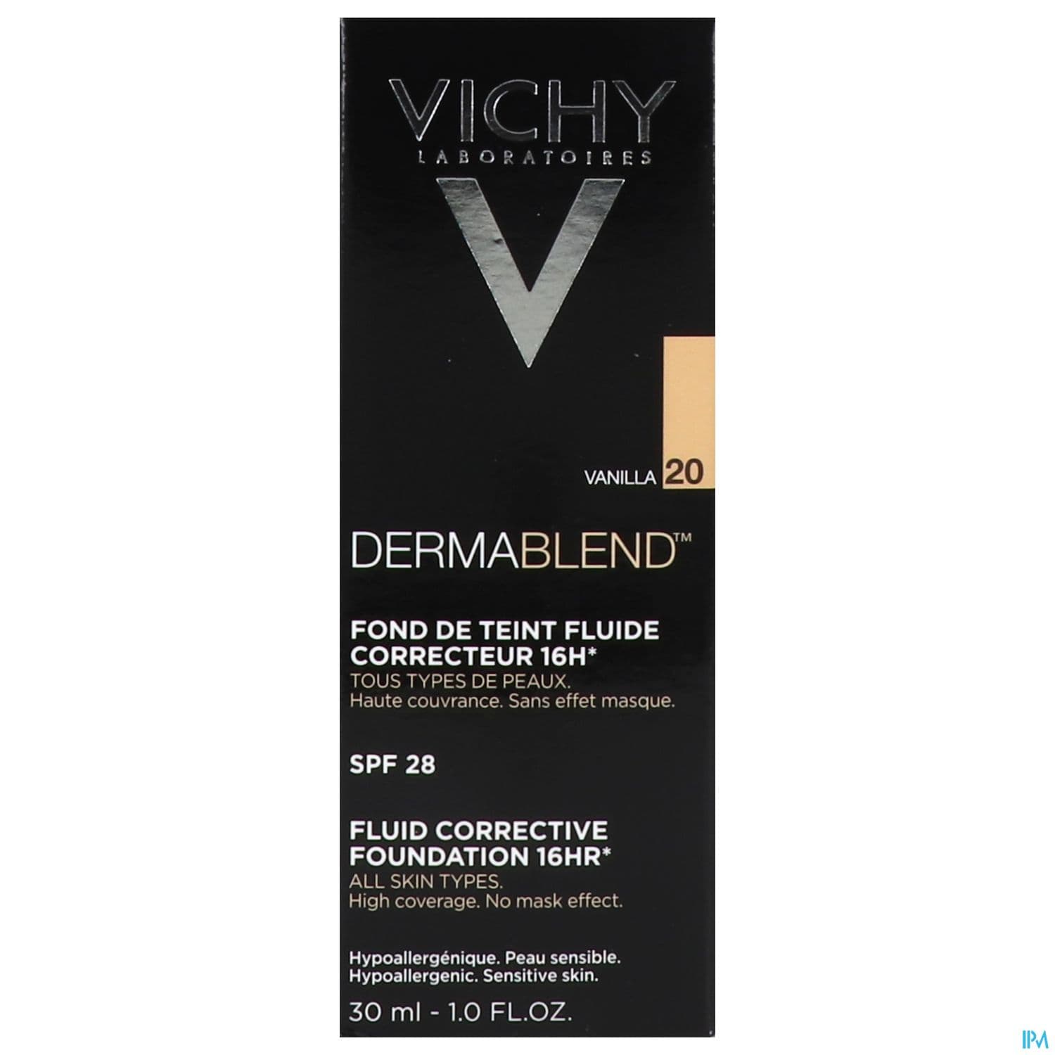 Vichy Dermablend Fluide Fond De Teint Correcteur 20 Vanilla 30ml