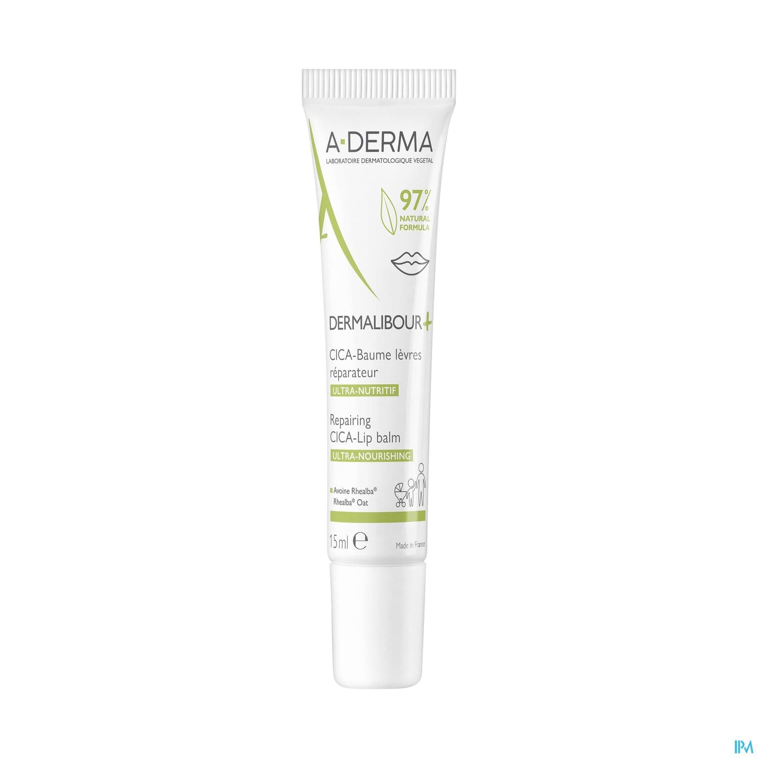 A-DERMA DERMALIBOUR CICA+ LEVRE 15