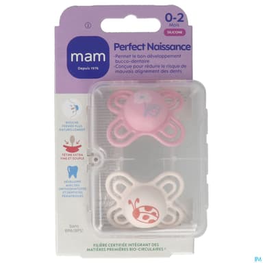 SUCET MAM PERFECT SIL 0-2M X2