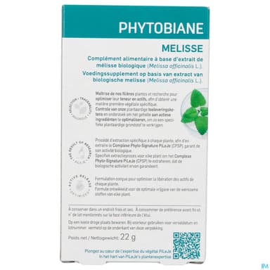 Pileje Phytobiane Melisse Comprime Liberation Prolongee 30
