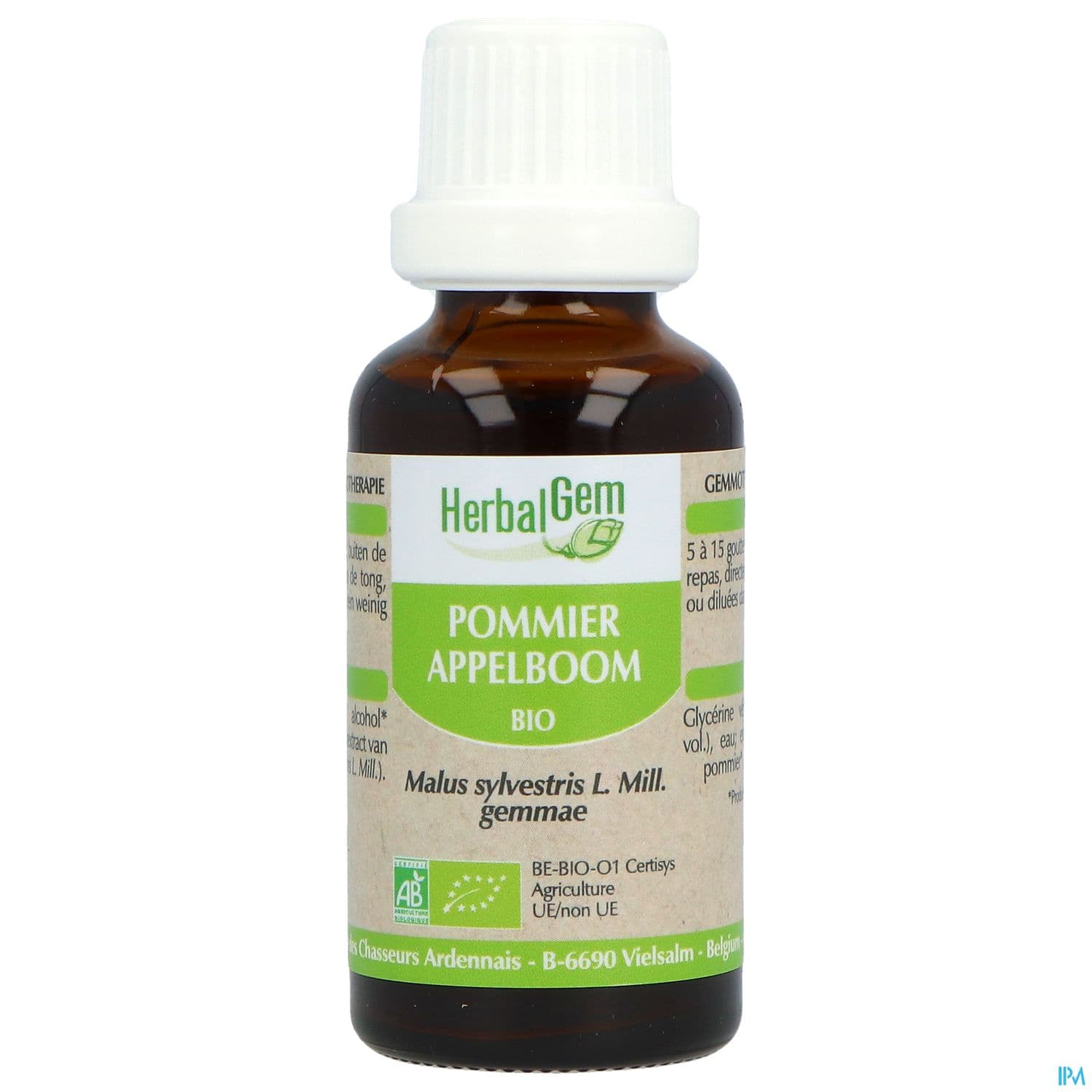 Herbalgem Pommier Bourgeon Macerat Glycer Bio 30ml