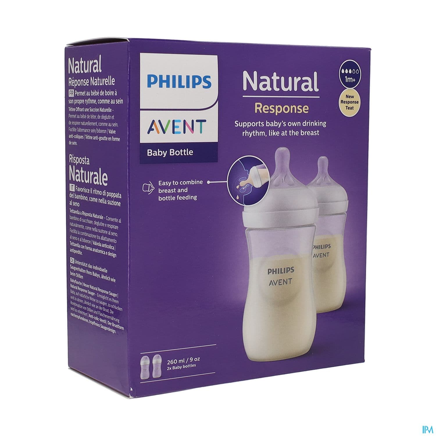 BIB AVENT NAT RESPONSE 260MLX2