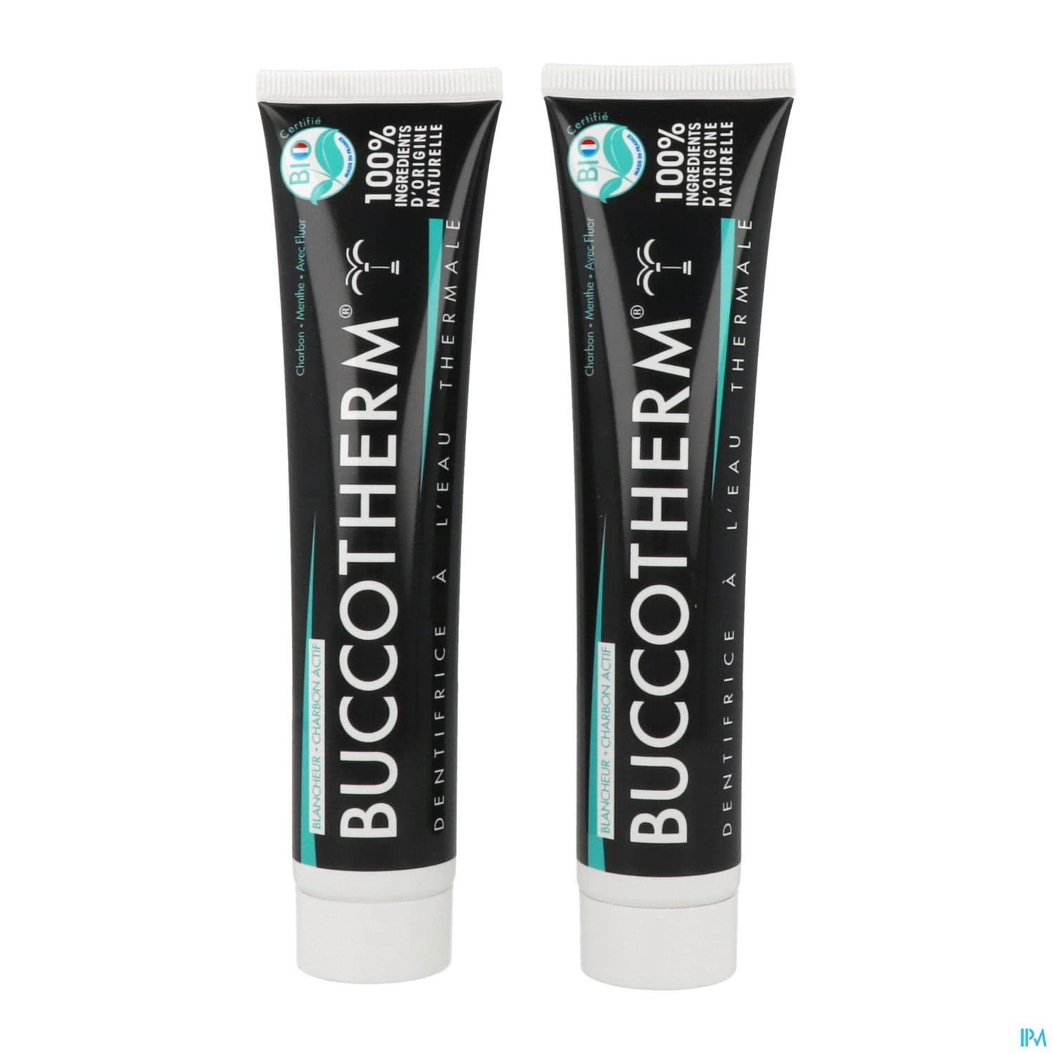 Buccotherm Dentifrice Bio Blancheur Charbon 75ml X2