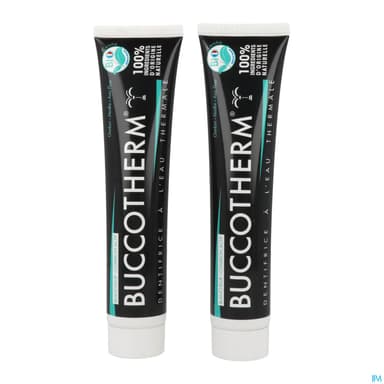 Buccotherm Dentifrice Bio Blancheur Charbon 75ml X2