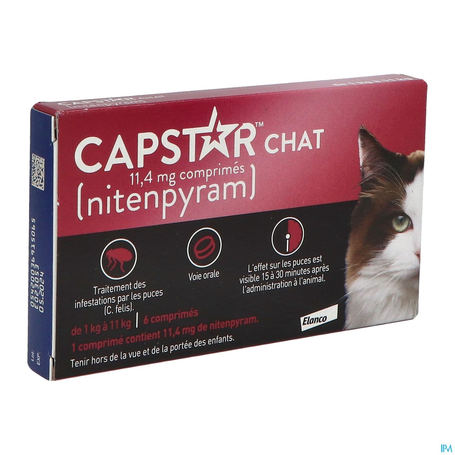 CAPSTAR CHAT 11,4MG CPR 6