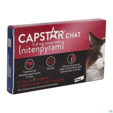 CAPSTAR CHAT 11,4MG CPR 6