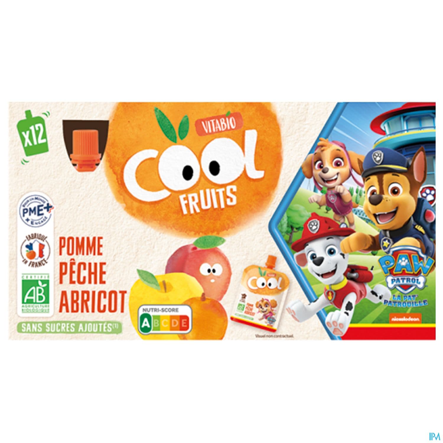 VITABIO COOL POM/PECH/ABRIC 12X90G