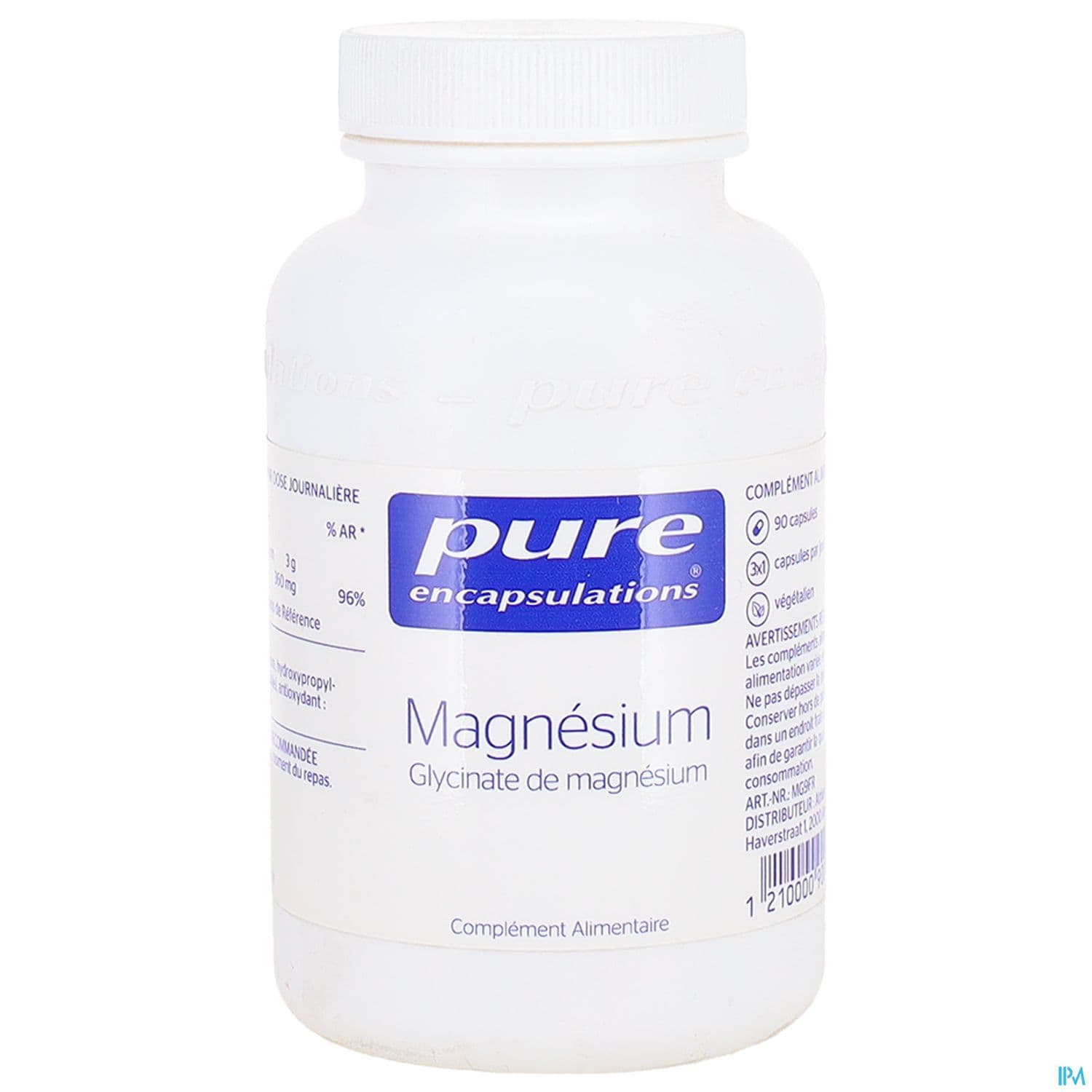PURE ENCAPSUL MAGNES GLYC GELUL 90 — Pharmacie plaisance