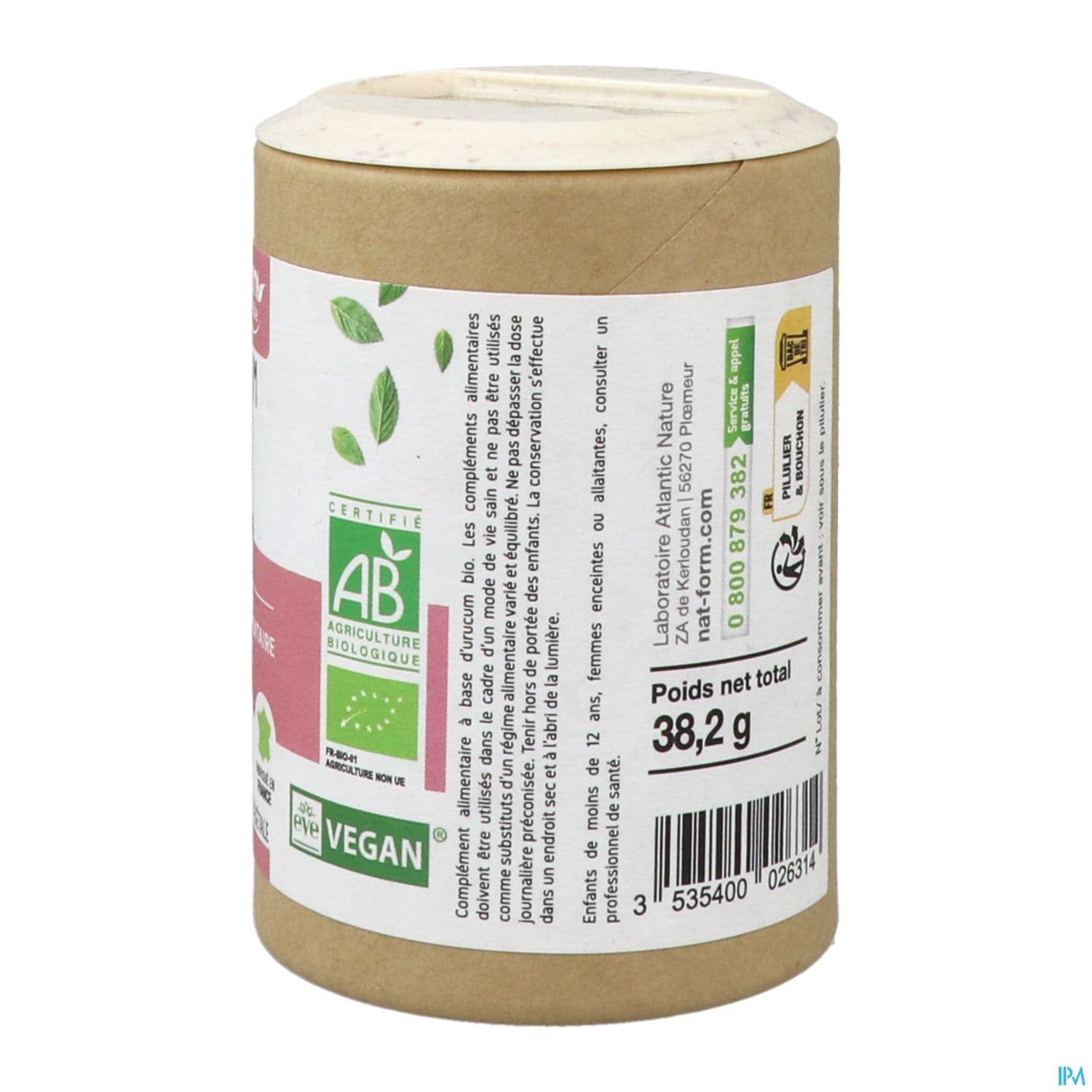 NAT&FORM ECO URUCUM BIO GELUL 90