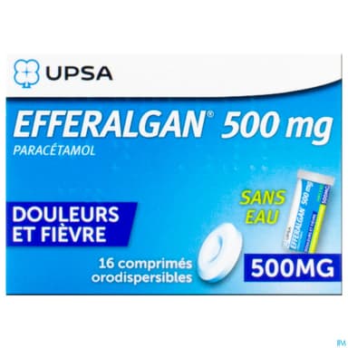 EFFERALGAN 500MG CPR ORODISP 16