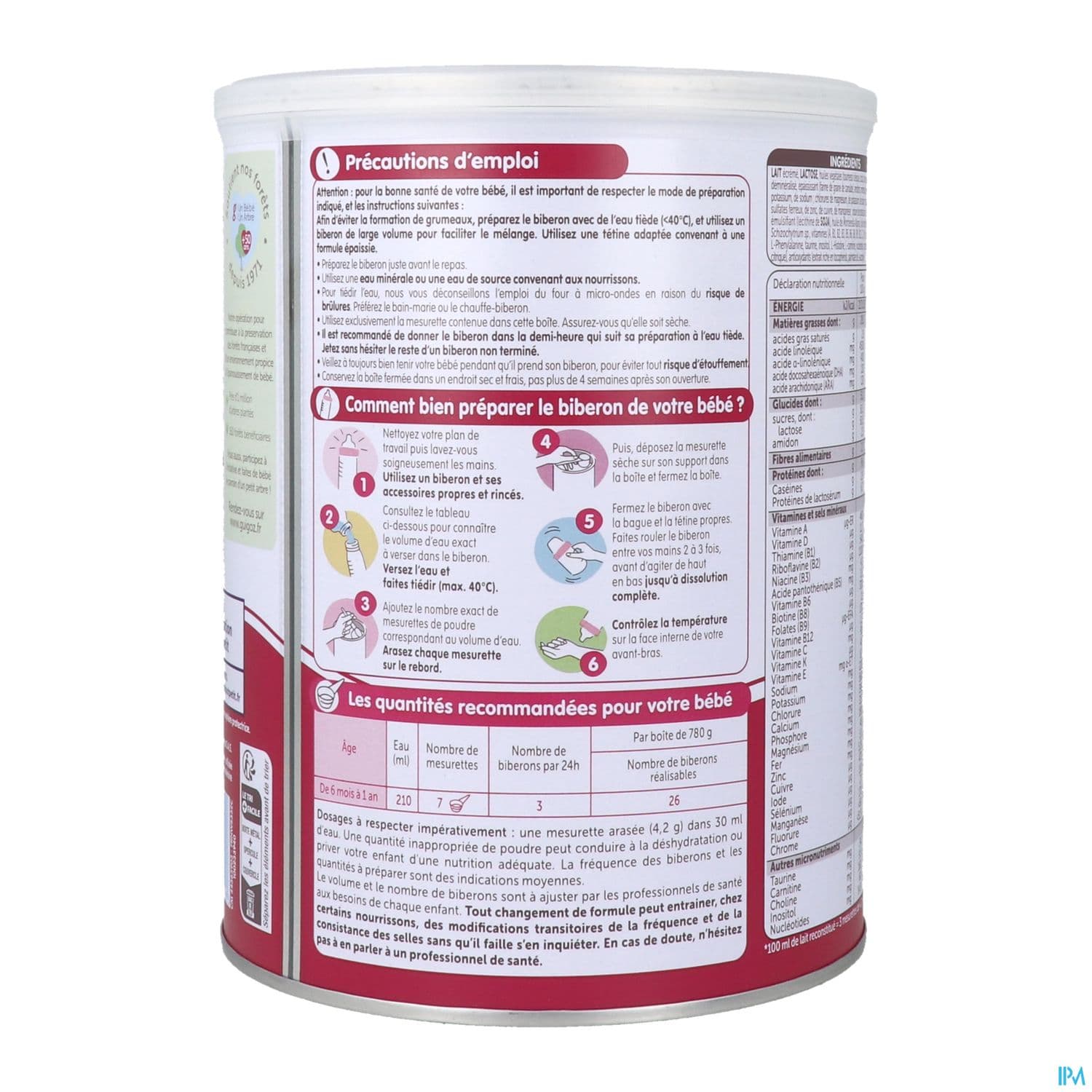 GUIGOZ EXPERT LAIT AR MIX 2 780G