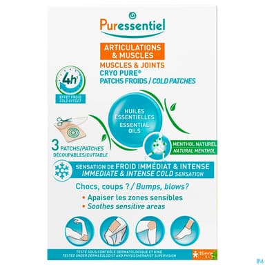 Puressentiel Patch Froid Cryo Pure Articulations Muscles X3