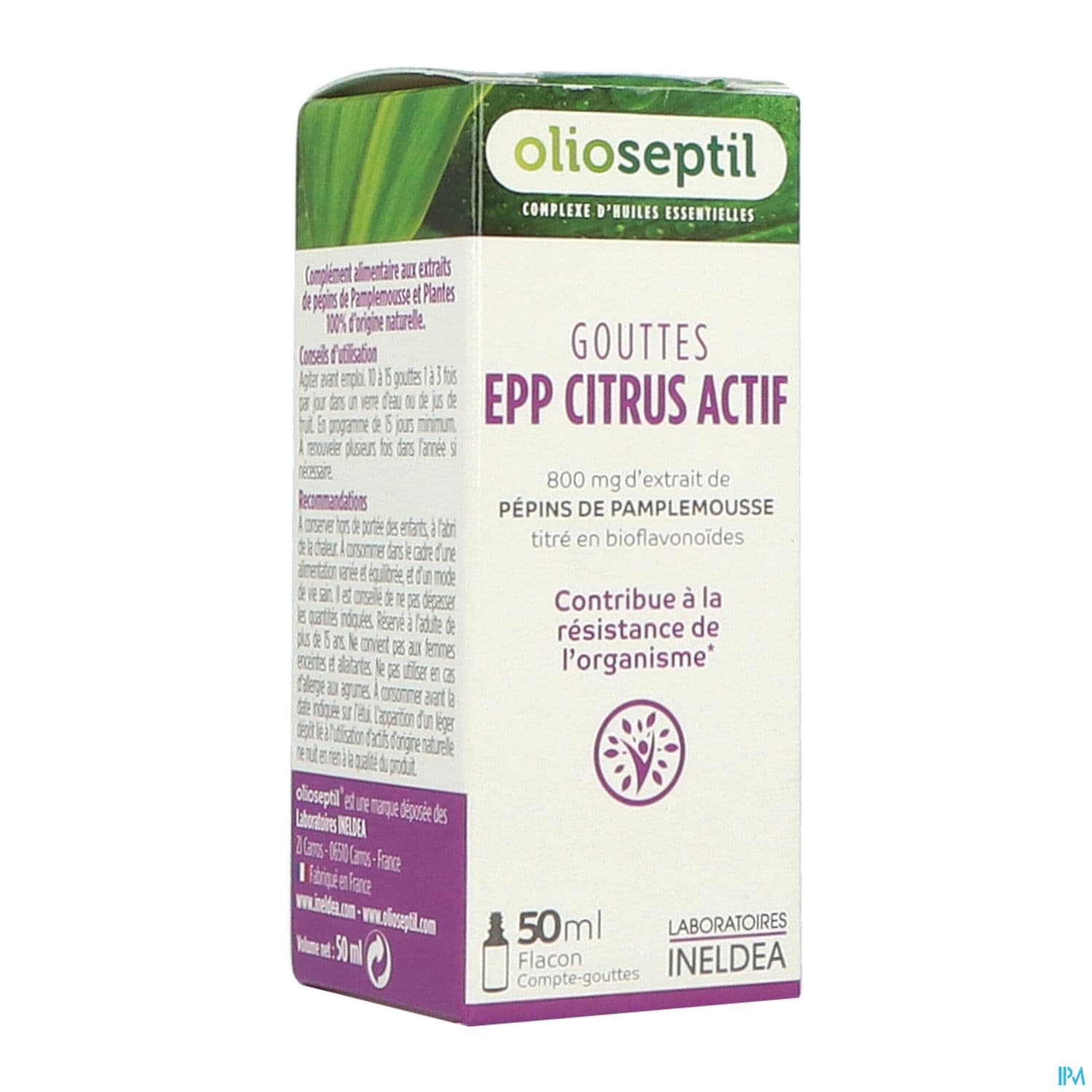 OLIOSEPTIL EPP CITRUS ACTIF 50ML
