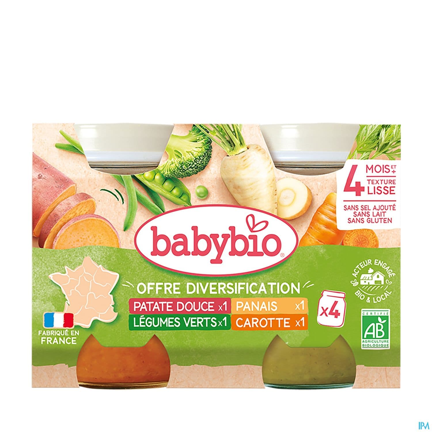 BABYBIO MES 1ERS LEGUMES 4X130G