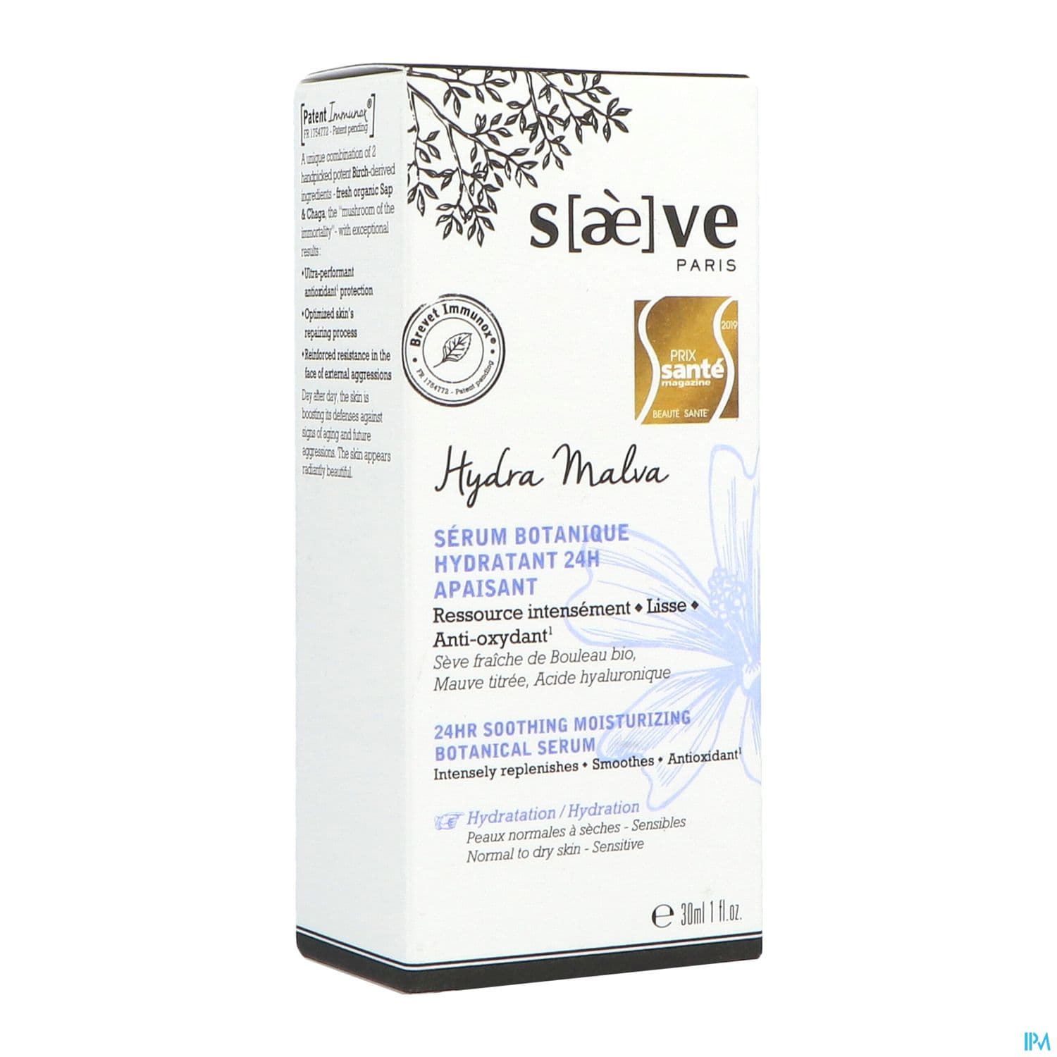 SAEVE HYDRA MALVA SERUM BOTA 30ML — Pharmacie de l'Horloge - Deauville