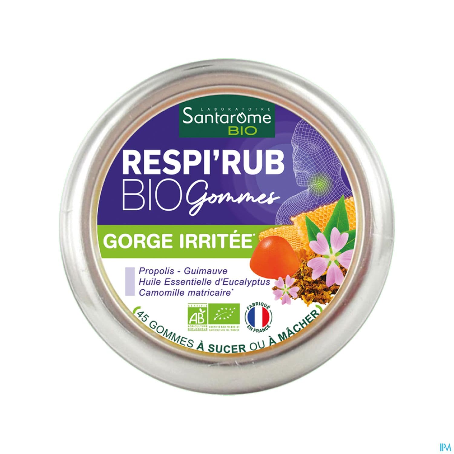 SANTAROME RESPIRUB GOMME BIO 45G