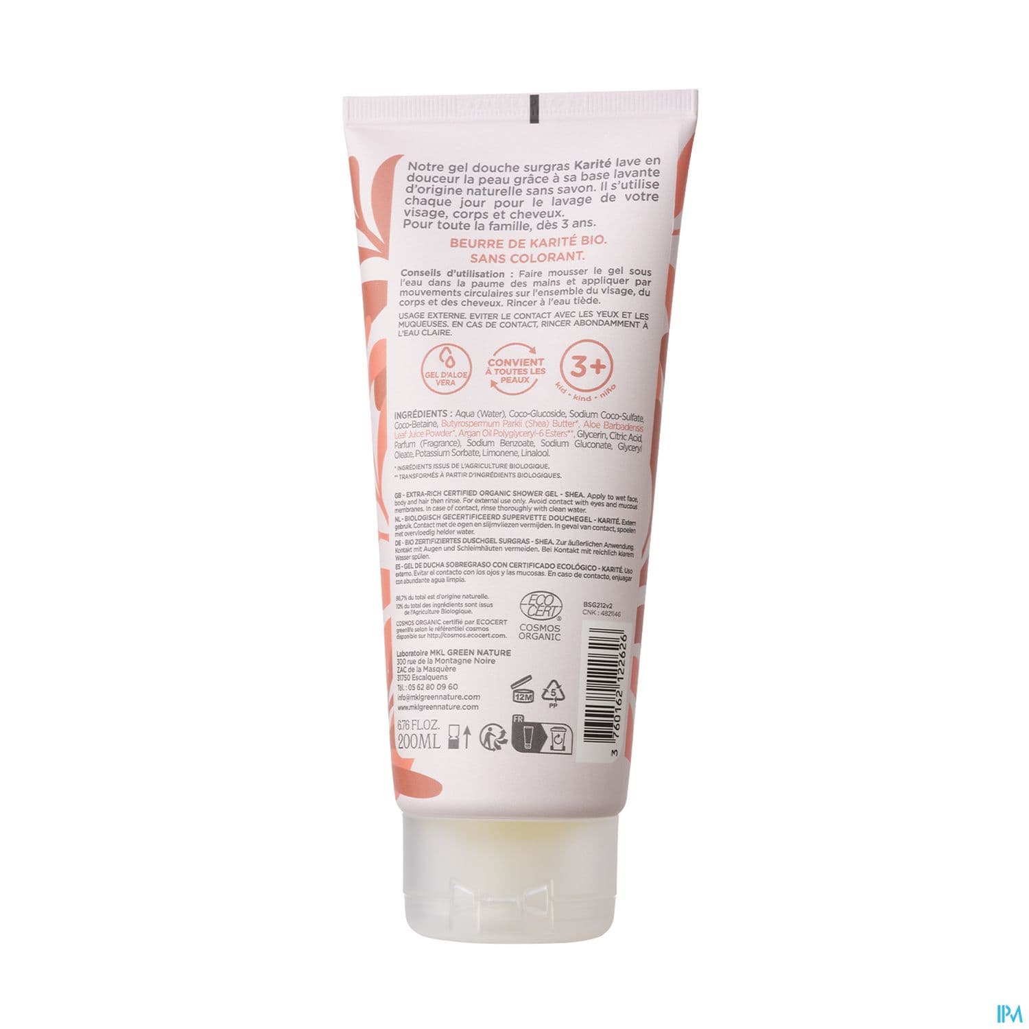 MKL GEL DCH KARITE BIO 200ML