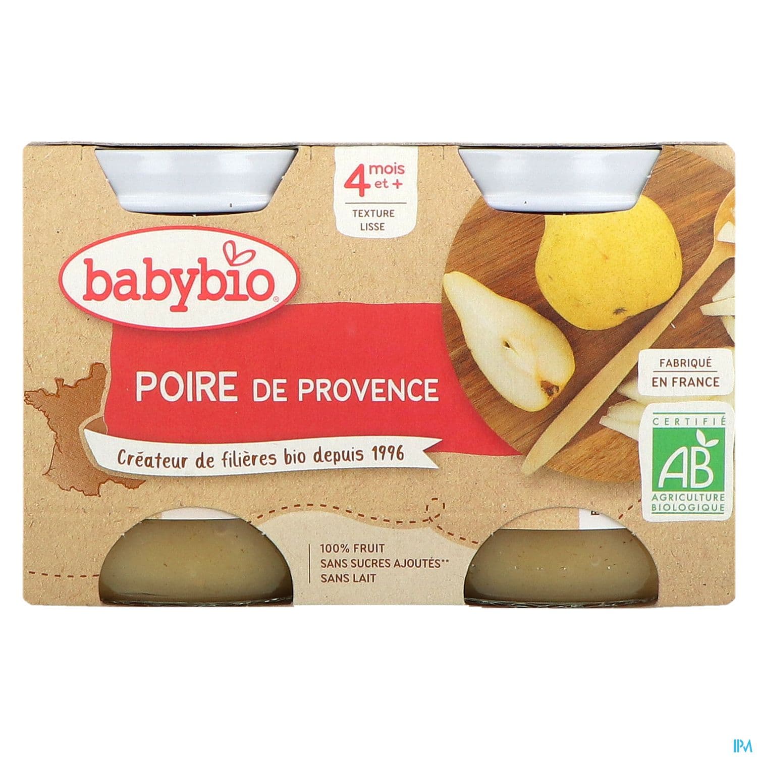 BABYBIO POIRE WILLIAM 2X130G