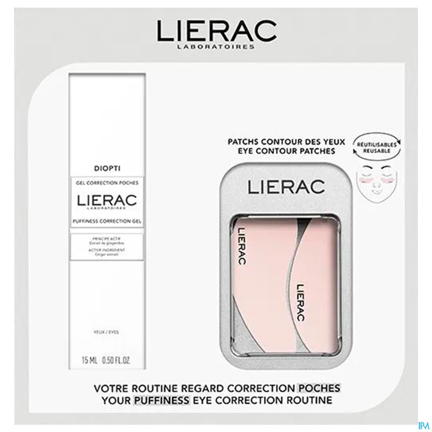 LIERAC COFF DIOPTI POCHE GEL+PATCH