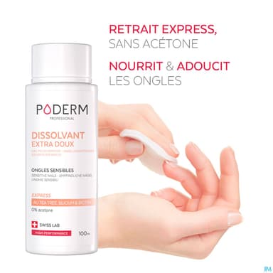Poderm Professionnal Color Care Dissolvant Extra Doux 100ml