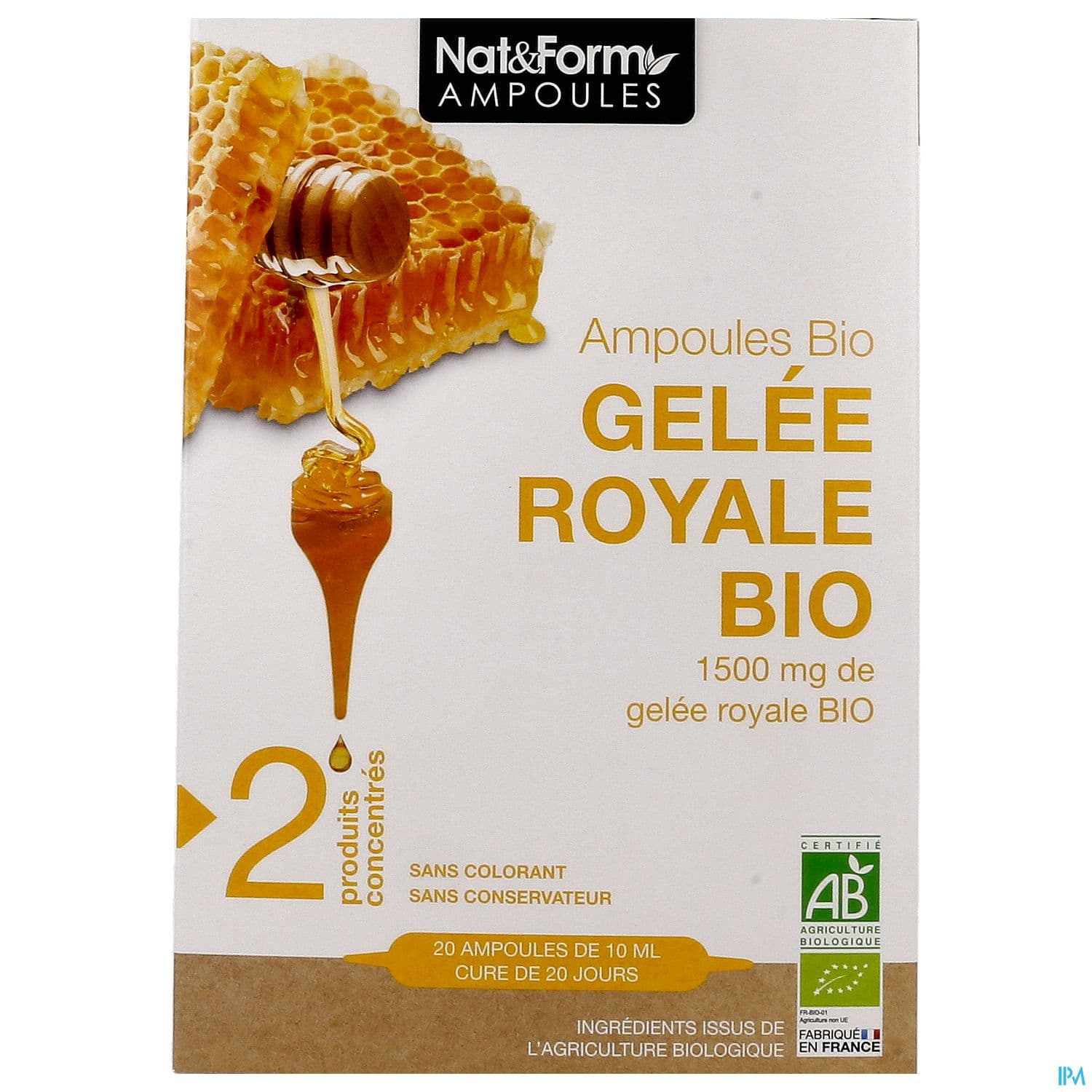 NAT&FORM AMP GELEE ROYAL BIO10ML20