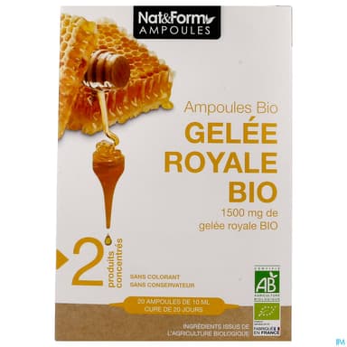 NAT&FORM AMP GELEE ROYAL BIO10ML20
