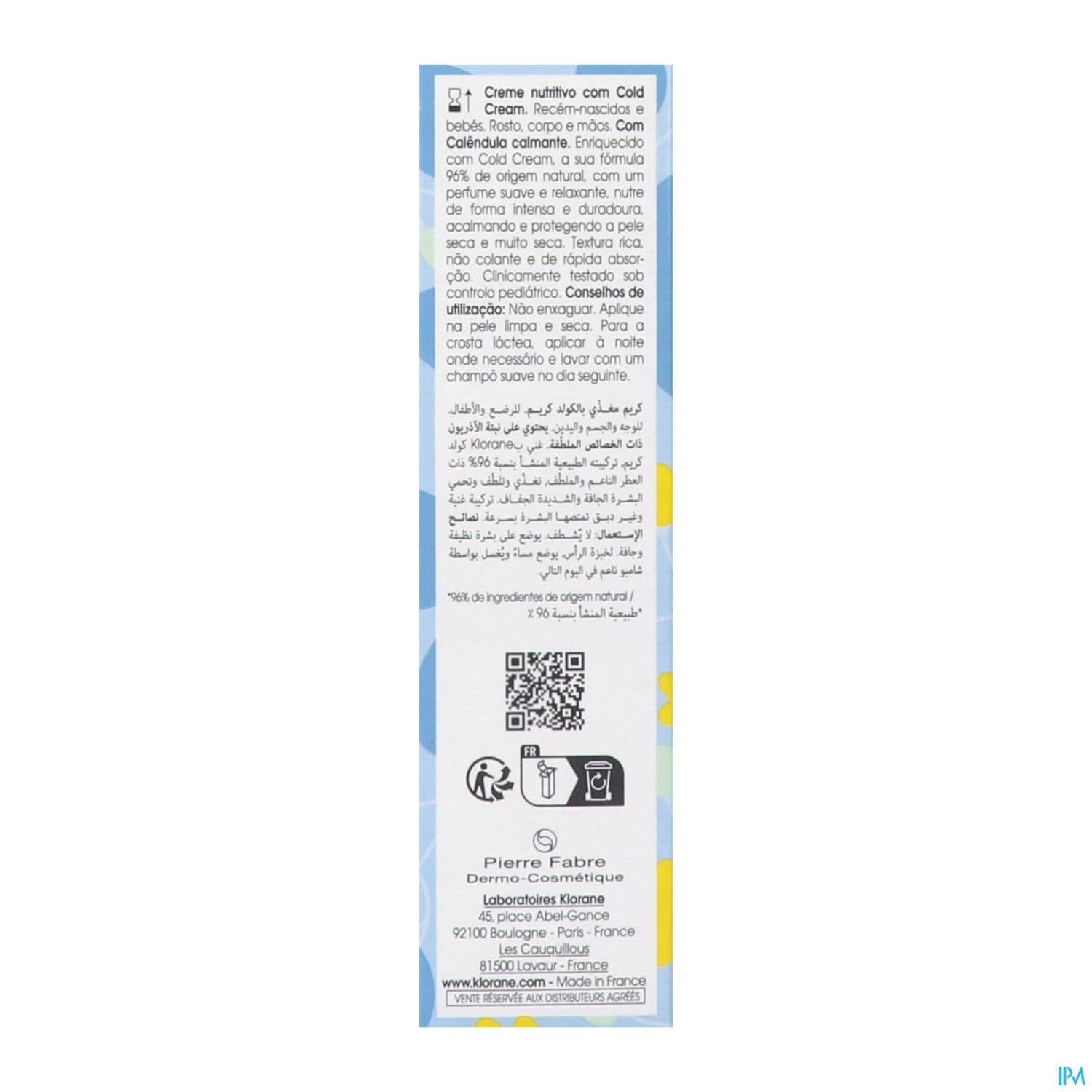 KLORANE BB CR NUTRIT COLD CR T/40ML