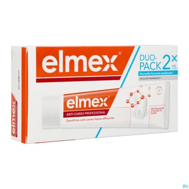 ELMEX DENT A/CARIE PRO 75ML X2