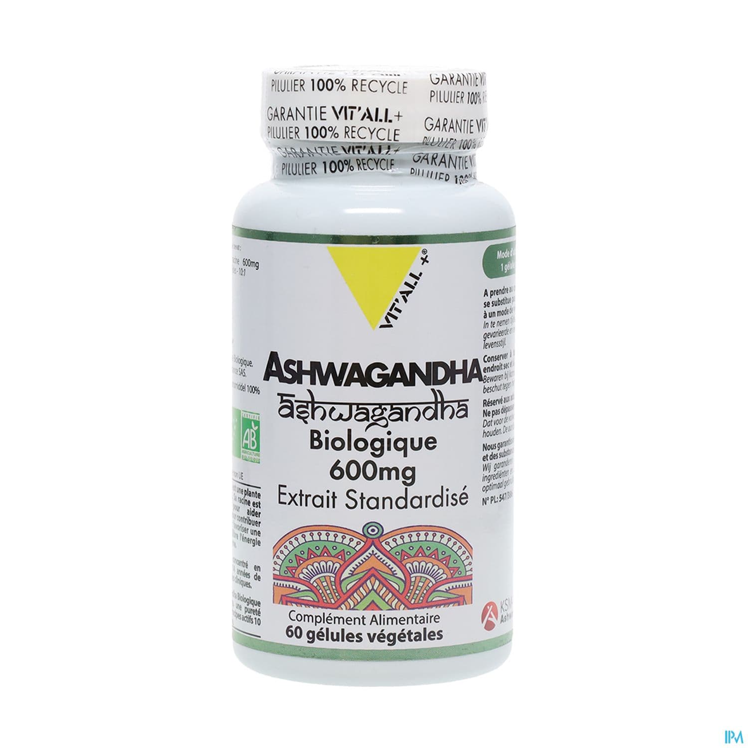 VIT ALL+ ASHWAGAND600MG EX/STD 60