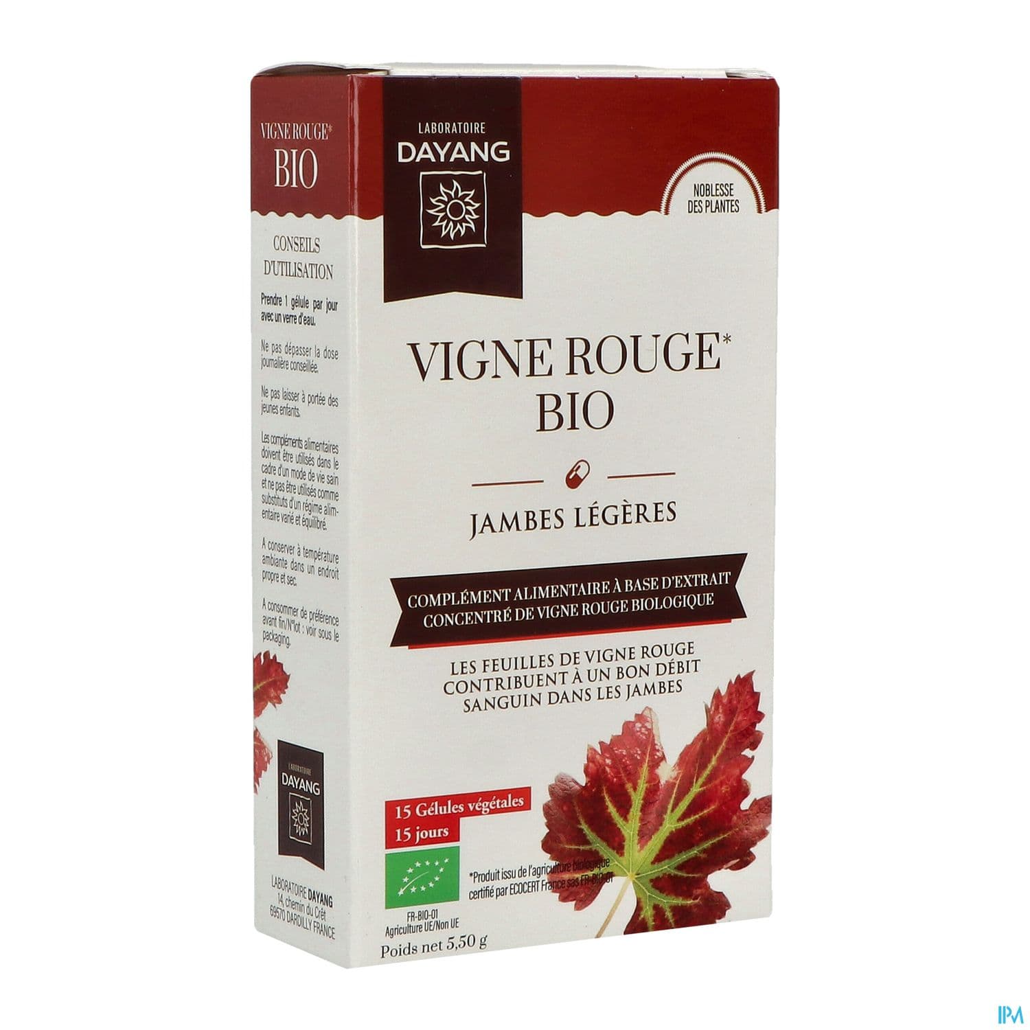 Dayang Vigne Rouge Bio Gelule 15