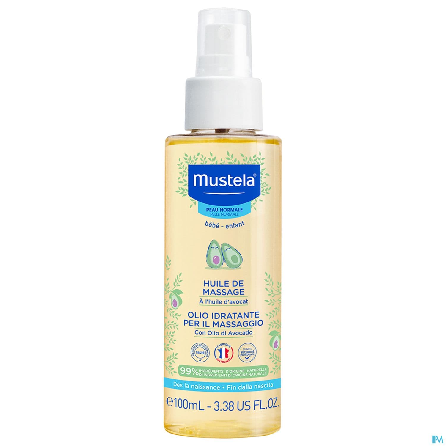 Mustela Bebe Enfant Huile De Massage A l Huile D Avocat Spray 100ml