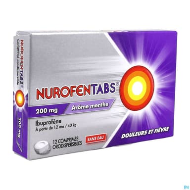 NUROFENTABS 200MG CPR ORODISP 12