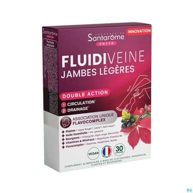Santarome Fluidiveine Jambes Legeres Comprime 30