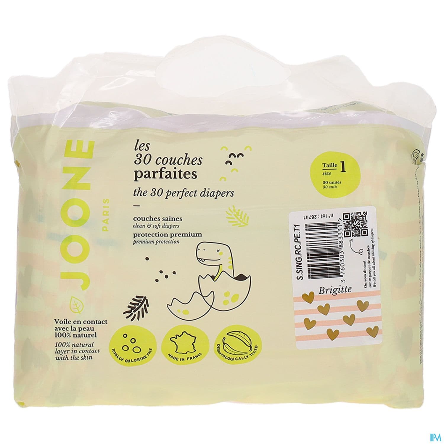JOONE COUCHE BRIGITTE T1 2-4KG 30.