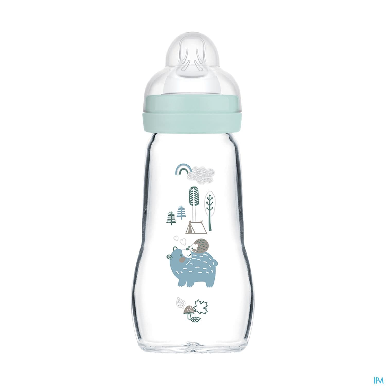 BIB MAM VER 1AGE DEB/2 BLEU 260ML