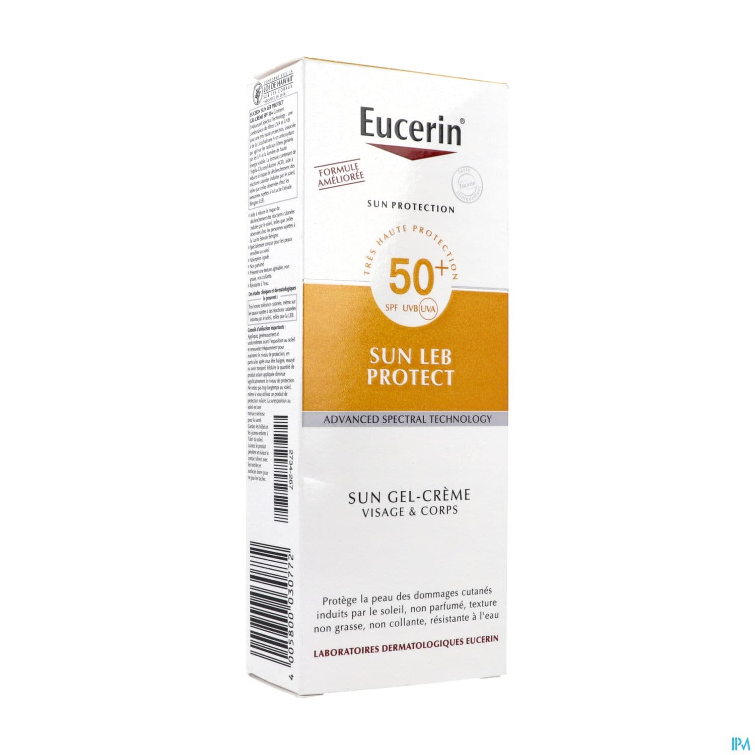 EUCERIN SUN LEB PROTECT GEL SPF50 