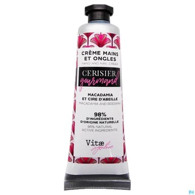 Vitae Cosmetics Creme Mains Cerise Gourmande 30ml
