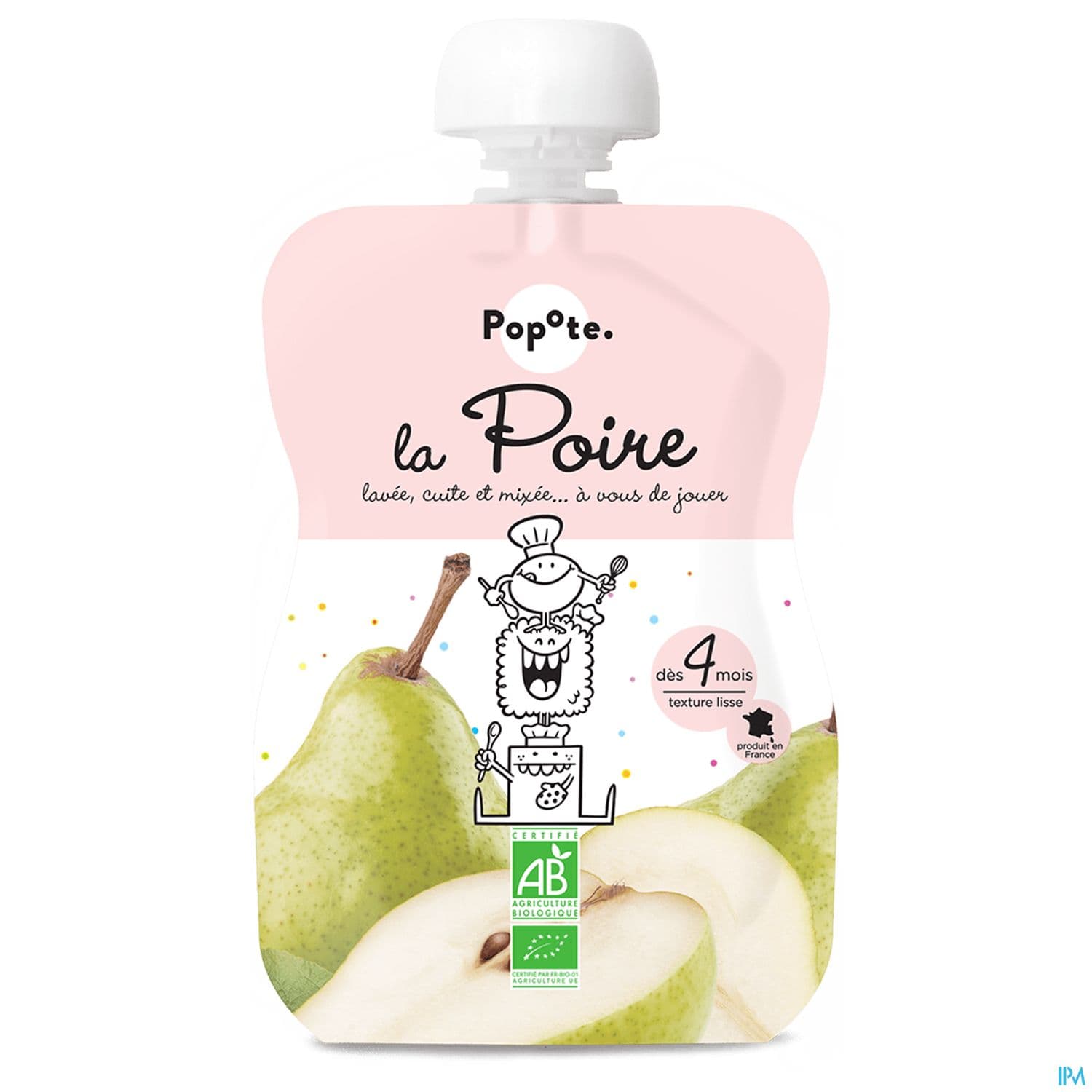 POPOTE COMPOTE POIRE 120G