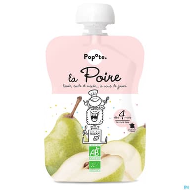 POPOTE COMPOTE POIRE 120G