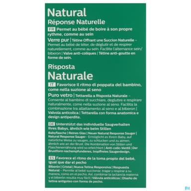 BIB AVENT NAT RESPONSE VERRE 120ML