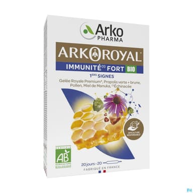 Arkopharma Arkoroyal Immunite Fort Bio 1er Signes Ampoule Buvable 10ml 20