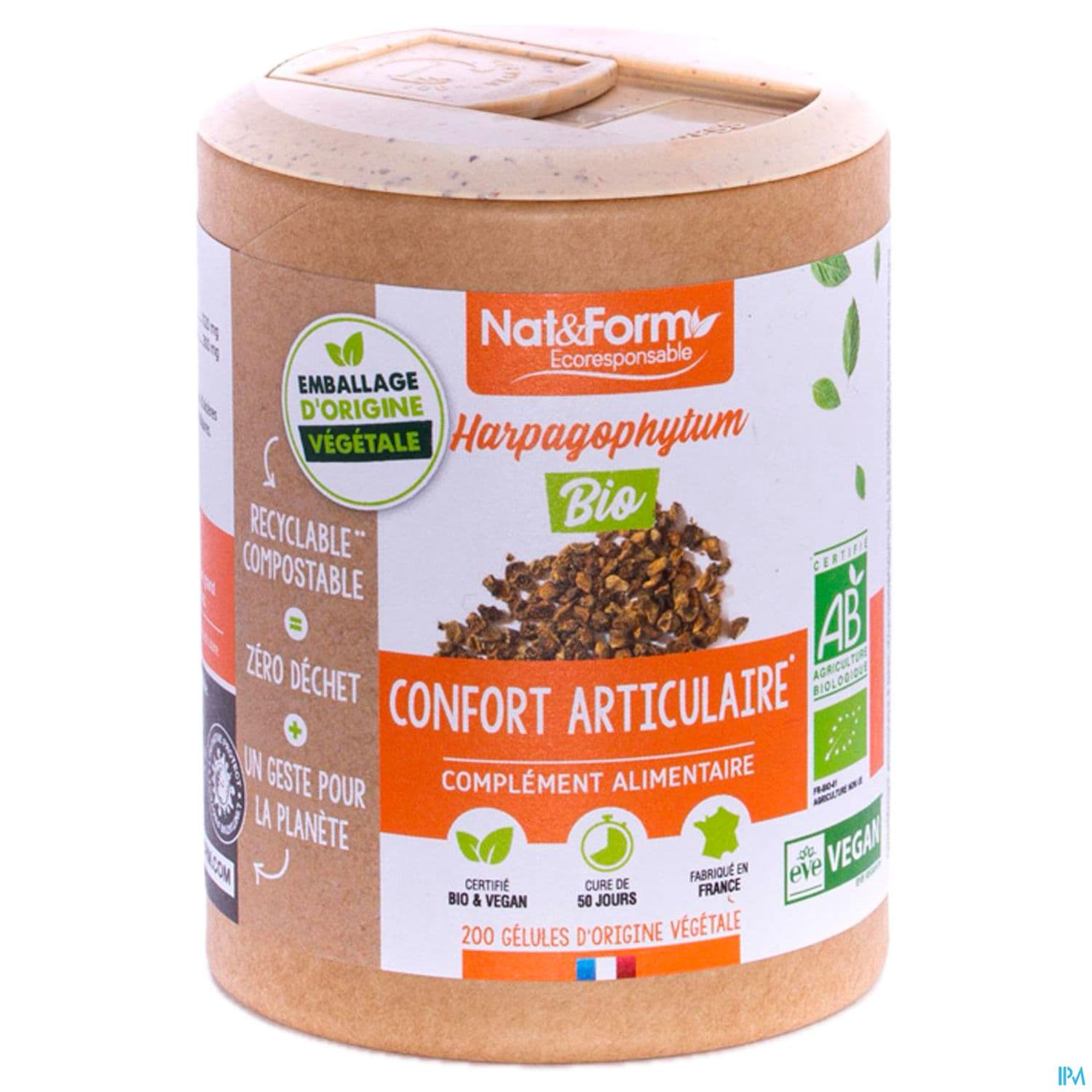 Nat Et Form Ecoresponsable Harpagophytum Bio Gelule Vegetale 200