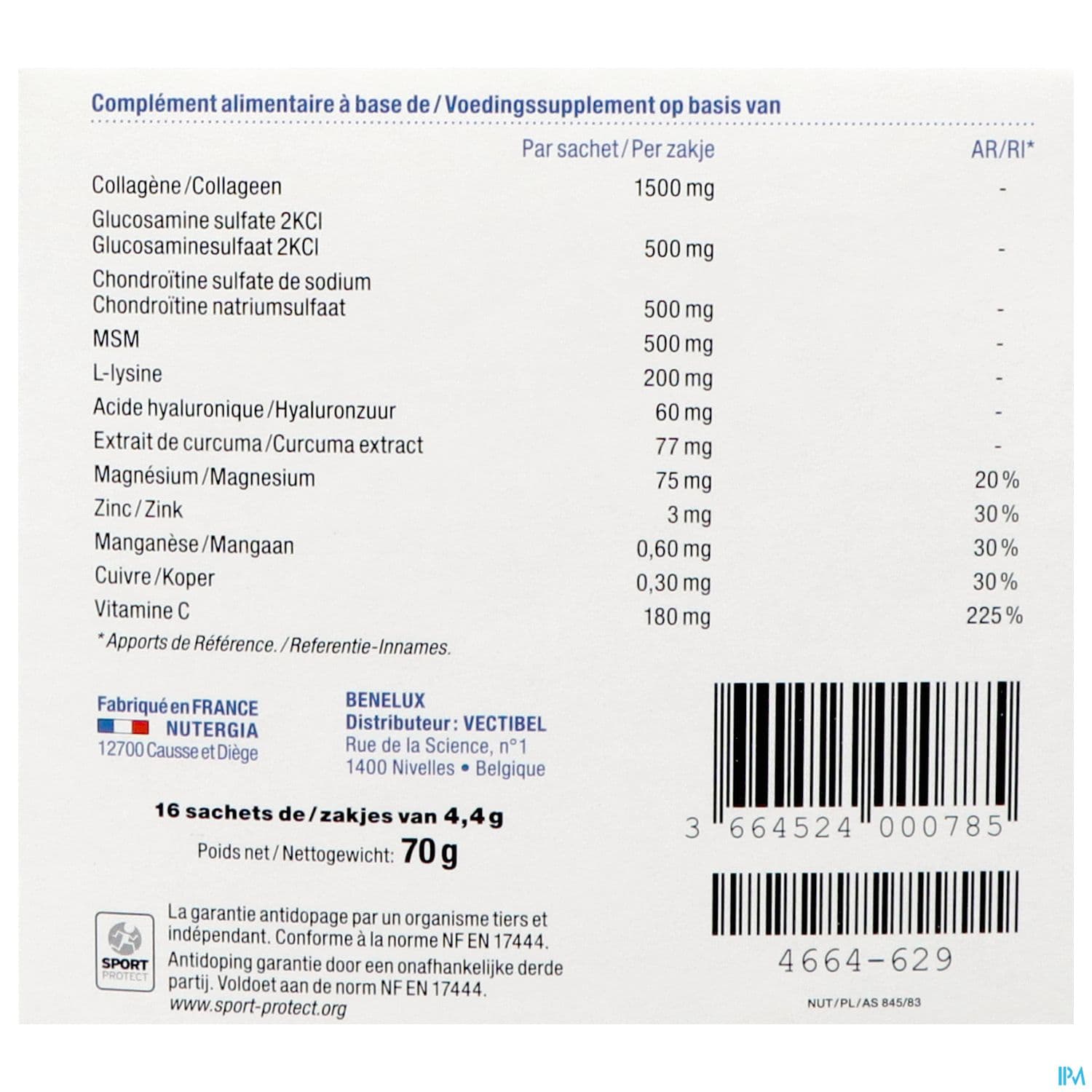 Nutergia Ergycartil Fort Sachet 15