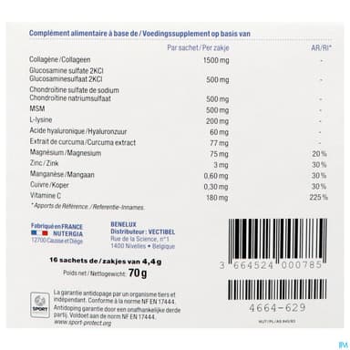 Nutergia Ergycartil Fort Sachet 15